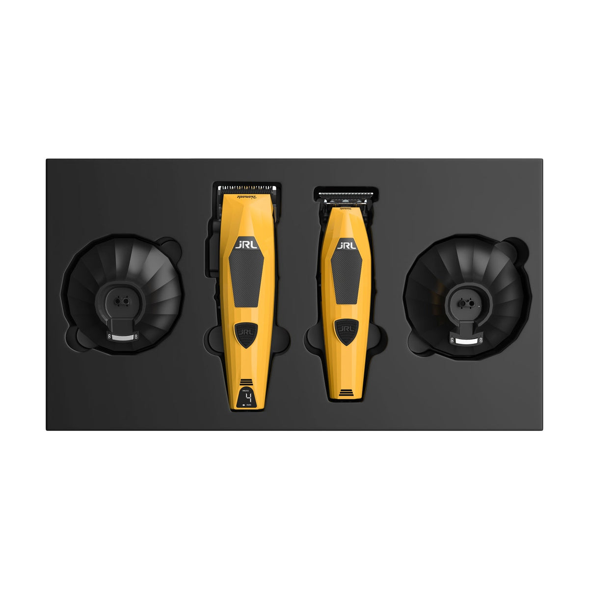 JRL Diamante clipper and trimmer set in yellow, alternate view