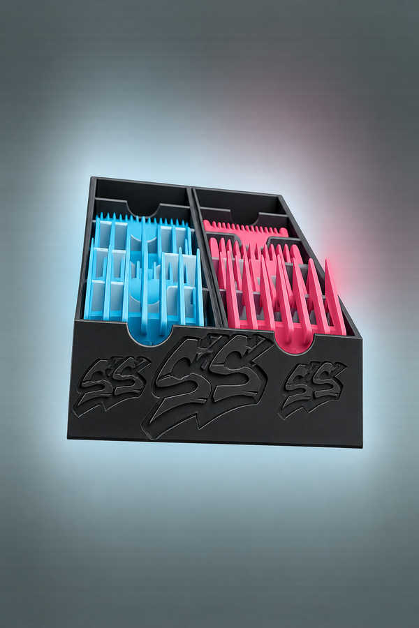 Black Santana Clipper Guard Organizer with clipper guards