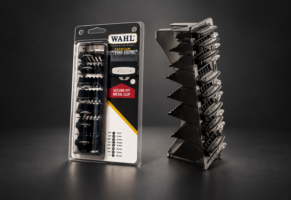 Wahl Professional Premium Cutting Guides with organizer — luxury studio product photo